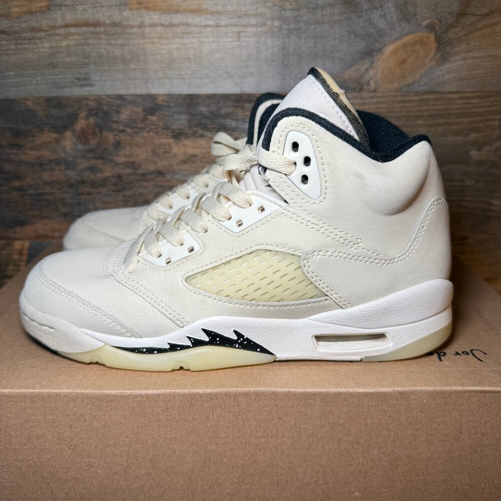 Jordan 5 Sail Youth/Women's Sneakers - Excellent Condition